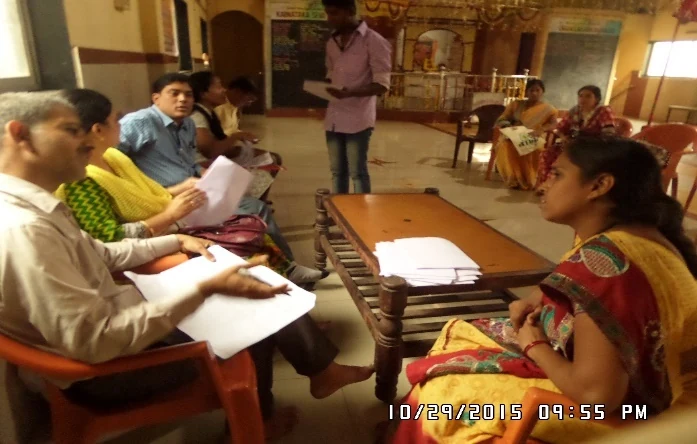 Beneficiary counselling and career guidance session